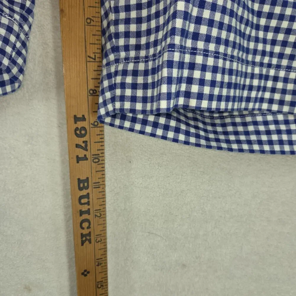 Polo Golf Blue & White Gingham Mens Fairway Shorts Sz 34 Preppy Plaid Gingham - Picture 3 of 11
